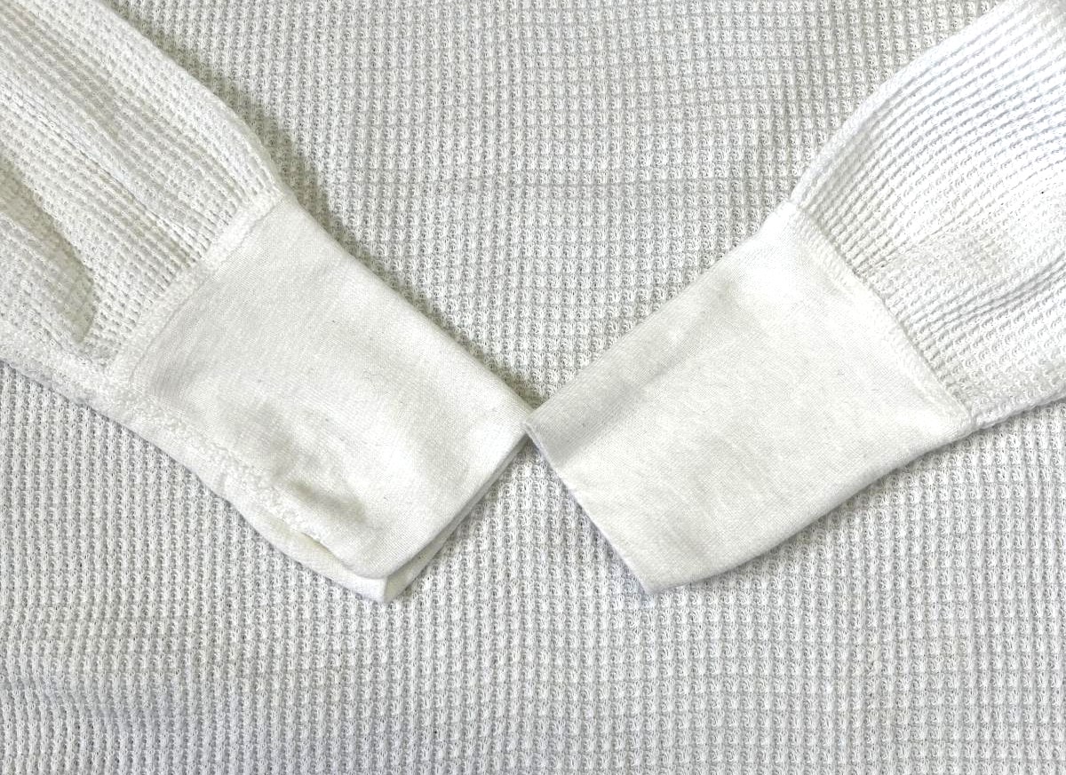 画像: 80'S HANES サーマル 長袖 Tシャツ ホワイト USA製 (DEADSTOCK)