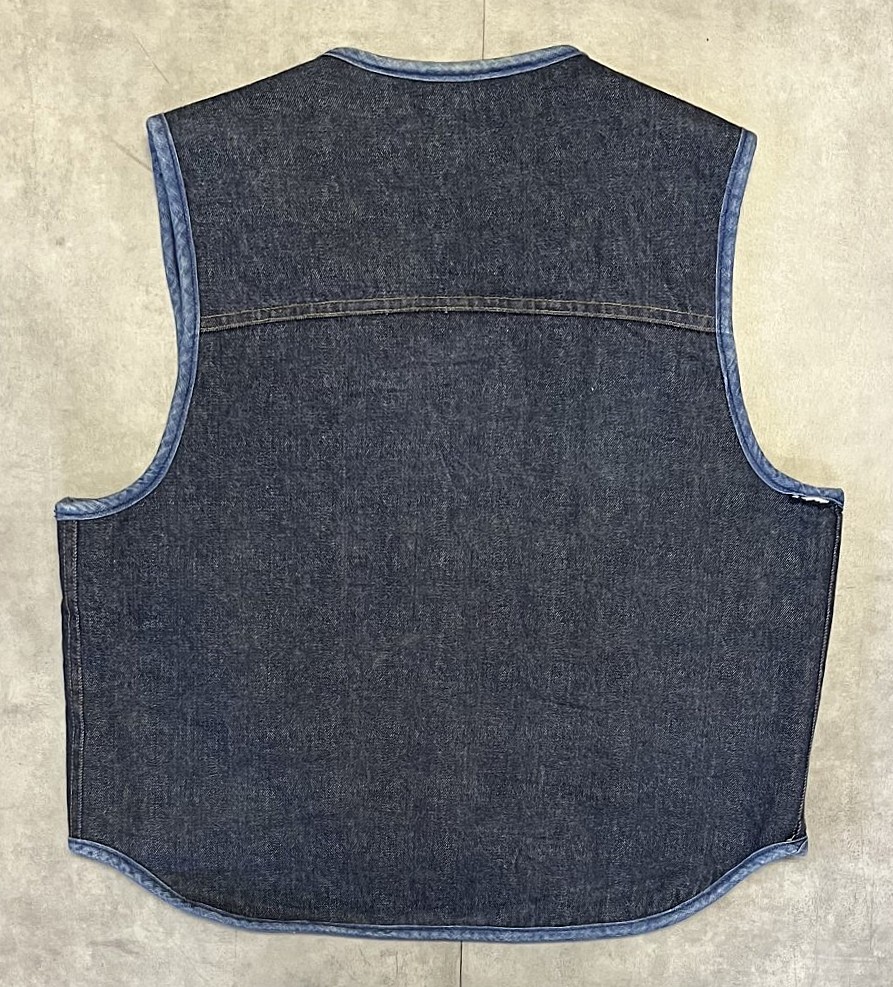 画像4: 70'S ROEBUCKS 裏地ボア デニムベスト インディゴ (VINTAGE)