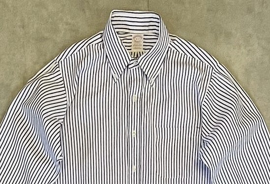画像: 80'S BROOKS BROTHERS "MAKERS" オックスフォード BDシャツ ストライプ USA製 (VINTAGE)