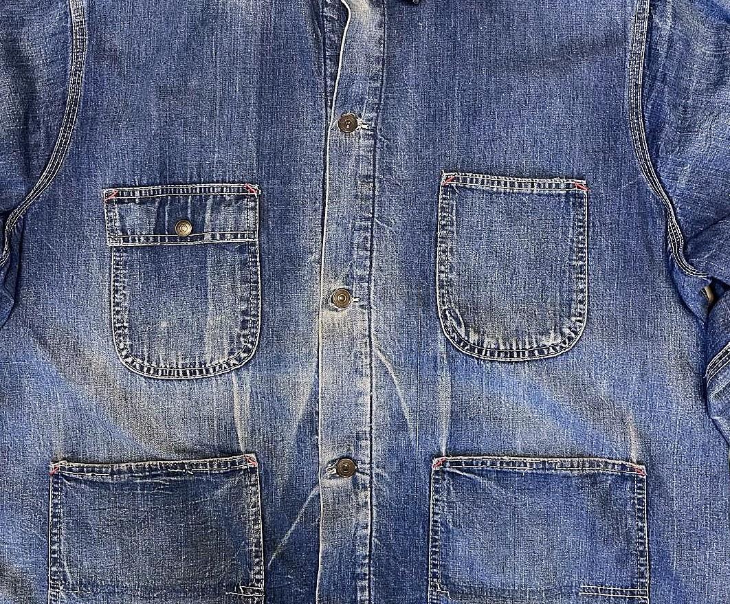 画像: 70'S SEARS デニム カバーオール インディゴ USA製 (VINTAGE)