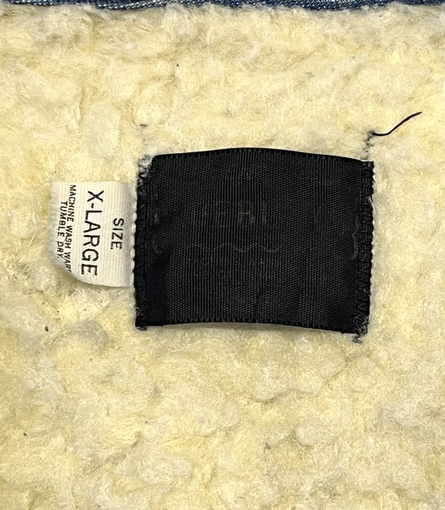 画像2: 70'S ROEBUCKS 裏地ボア デニムベスト インディゴ (VINTAGE)