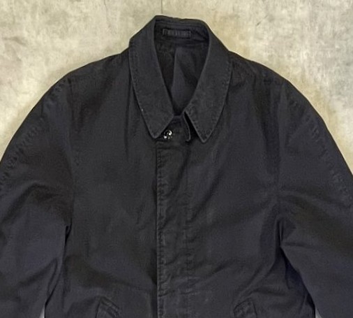 画像: 70'S アメリカ軍 US NAVY チンスト付き エポレット無し ステンシル入り バルマカーンコート ネイビー (VINTAGE)