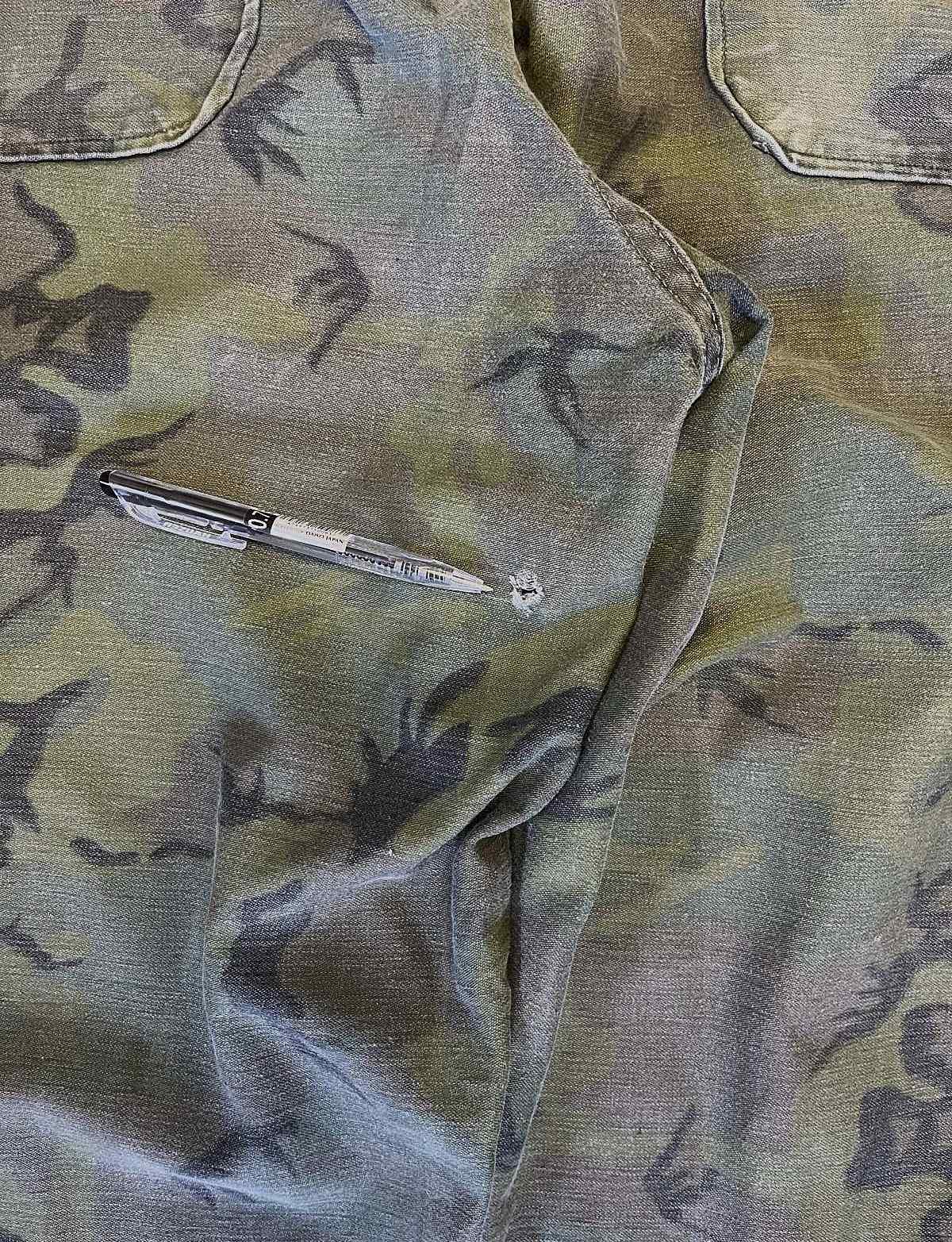 画像5: 70'S SAFTBAK コットンサテン ベイカーパンツ カモ BARJOアルミジップ (VINTAGE)