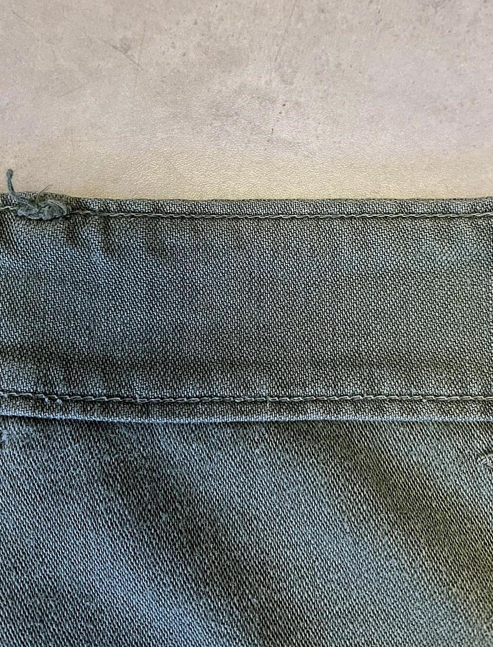 画像2: 60'S アメリカ軍 US ARMY "OG107" 初期モデル コットンサテン 平ボタン ベイカーパンツ (VINTAGE)