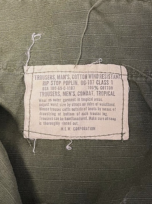 画像4: 60'S アメリカ軍 US ARMY "JUNGLE FATIGUE" カーゴパンツ S-R (VINTAGE)