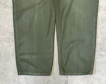 画像: 60'S アメリカ軍 US ARMY "OG107" 初期モデル コットンサテン 平ボタン ベイカーパンツ (VINTAGE)