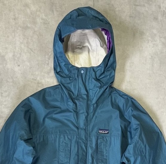 画像: 90'S PATAGONIA "RAINFORCE JACKET" 旧タグ リップストップナイロン シェルジャケット ティール /パープル (VINTAGE)