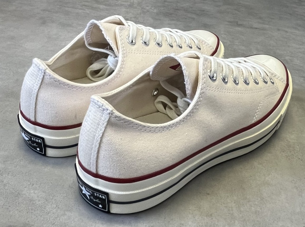 画像3: CONVERSE "CT70" キャンバス 三ツ星ヒールパッチ ローカット パーチメント 箱付き (NEW)