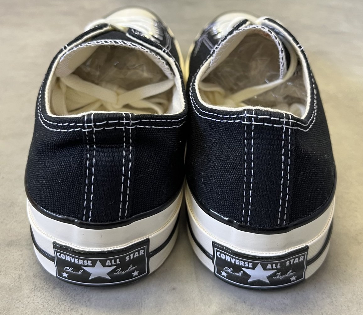 画像4: CONVERSE "CT70" キャンバス 三ツ星ヒールパッチ ローカット ブラック 箱付き (NEW)