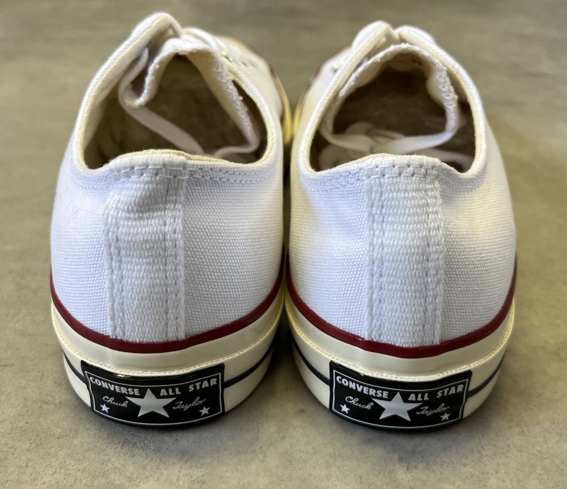 画像4: CONVERSE "CT70" キャンバス 三ツ星ヒールパッチ ローカット ホワイト 箱付き (NEW)