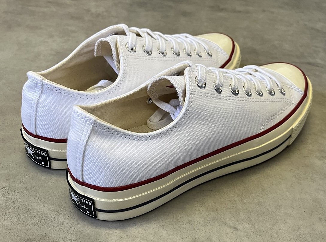 画像3: CONVERSE "CT70" キャンバス 三ツ星ヒールパッチ ローカット ホワイト 箱付き (NEW)