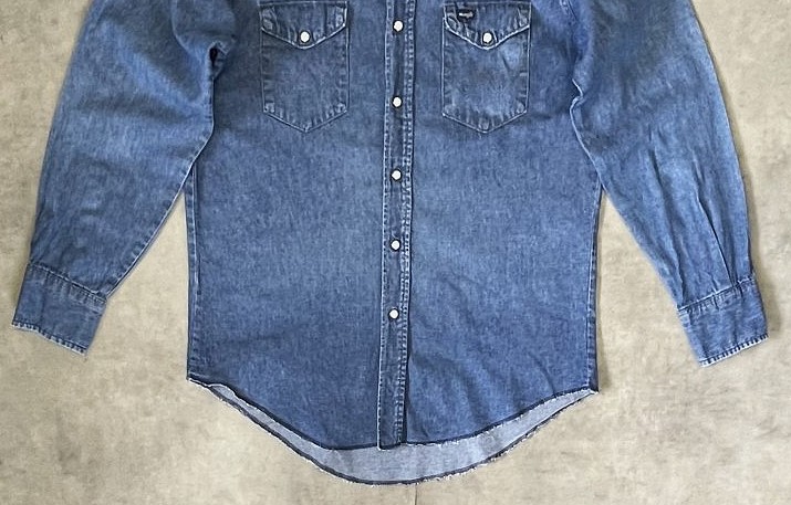 画像: 80'S WRANGLER "70127MW" デニム ウエスタンシャツ インディゴ (VINTAGE)