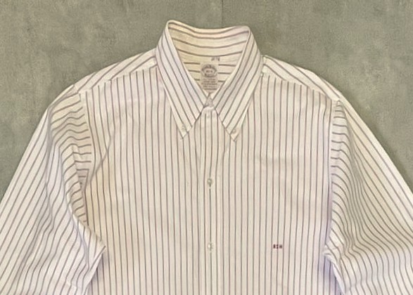 画像: 70'S BROOKS BROTHERS "MAKERS" 6ボタン オックスフォード BDシャツ ストライプ USA製 (VINTAGE)