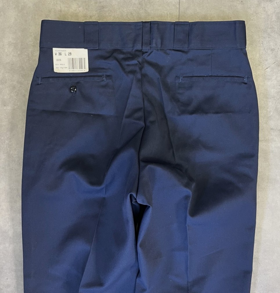 画像: 80'S DICKIES "INDUSTRIAL WEAR" ワークパンツ ネイビー W36L29 USA製 (DEADSTOCK)