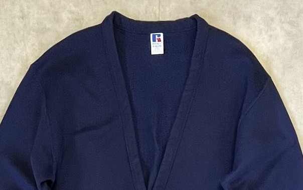 画像: 90'S RUSSELL ATHLETIC スウェット カーディガン ネイビー USA製 (VINTAGE)