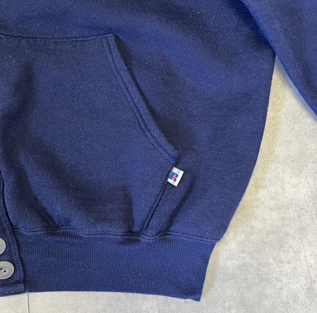 画像3: 90'S RUSSELL ATHLETIC スウェット カーディガン ネイビー USA製 (VINTAGE)