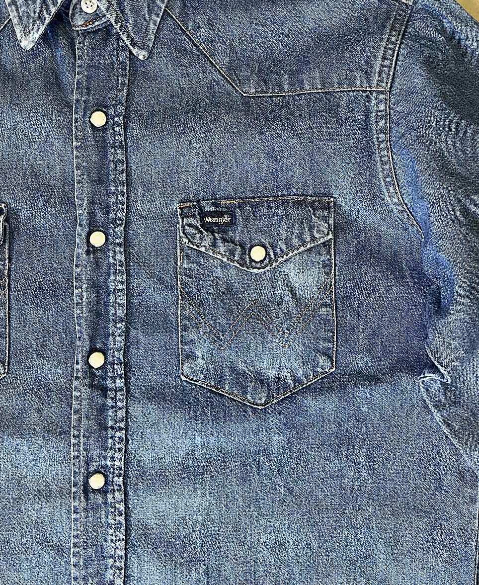 画像: 80'S WRANGLER "70127MW" デニム ウエスタンシャツ インディゴ (VINTAGE)