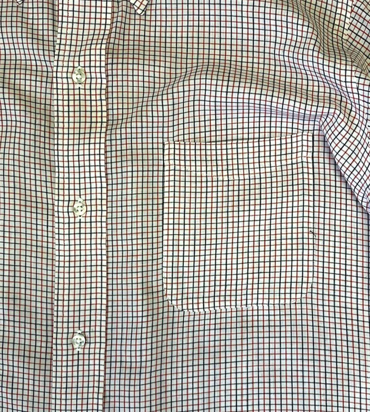 画像: 60'S BROOKS BROTHERS "BROOKSCLOTH" 6ボタン マチ付き BDシャツ チェック柄 USA製 (VINTAGE)