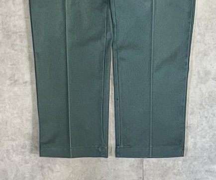 画像: 80'S DICKIES 874 チビタグ ワークパンツ ダークグリーン W34L30 USA製 (VINTAGE)