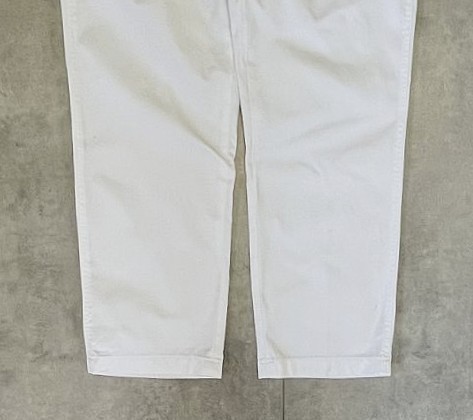 画像: 90'S RALPH LAUREN ウエストタブ付き ミリタリーチノパンツ ホワイト (VINTAGE)