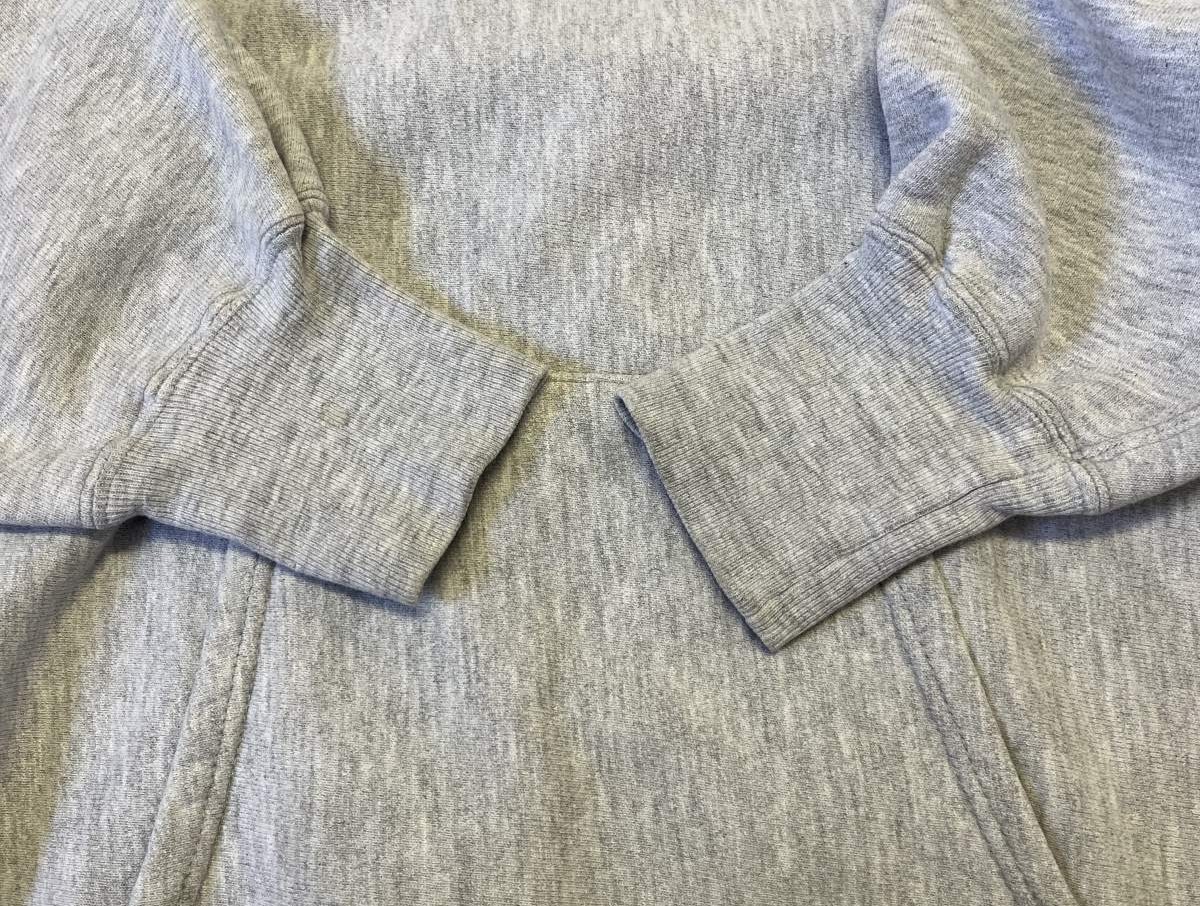 画像: 90'S CHAMPION "RUTGERS" 刺繍タグ リバースウィーブ パーカー ヘザーグレー USA製 (VINTAGE)