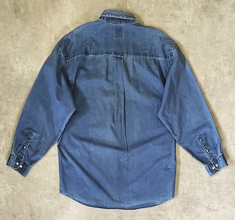 画像3: 90'S GAP 旧タグ コットン BDシャツ インディゴ (VINTAGE)