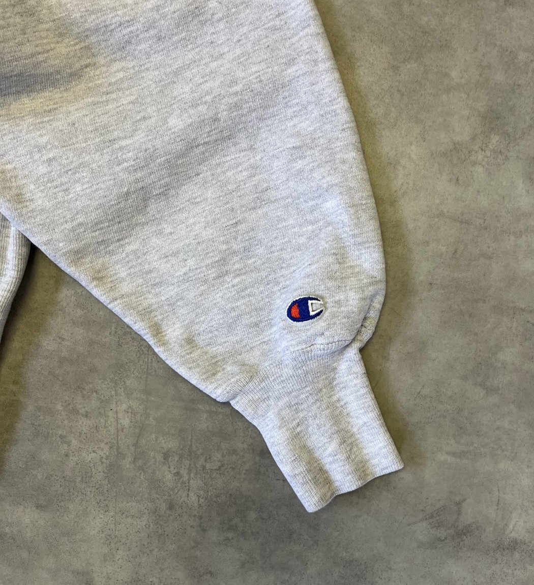 画像4: 90'S CHAMPION "VIRGINIA TECH" 刺繍タグ リバースウィーブ パーカー ヘザーグレー USA製 (VINTAGE)