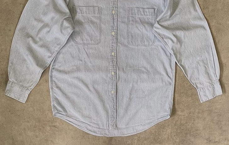 画像: 90'S GAP 旧タグ シャンブレー BDシャツ ライトブルー (VINTAGE)