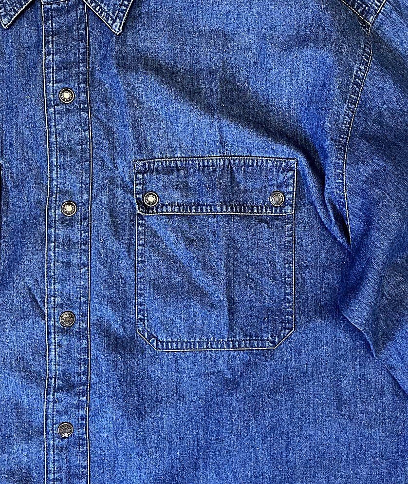 画像: 90'S LL Bean スナップボタン デニムシャツ インディゴ (VINTAGE)