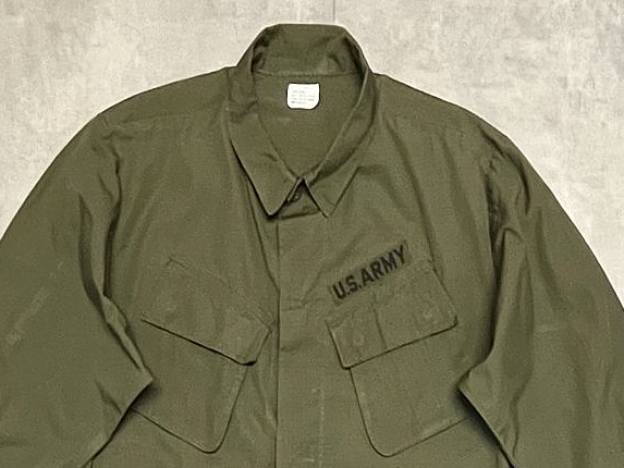 画像: 60'S アメリカ軍 US ARMY "JUNGLE FATIGUE" リップストップ ファティーグジャケット L-SHORT (DEADSTOCK)