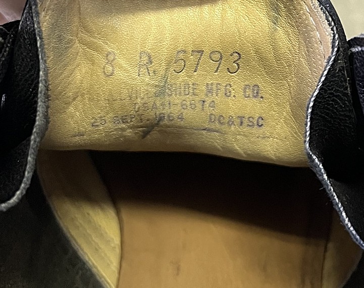 画像: 60'S アメリカ軍 US NAVY "BELLEVILLE SHOE MFG CO製" 3アイレット スチール無し レザー チャッカブーツ (VINTAGE)
