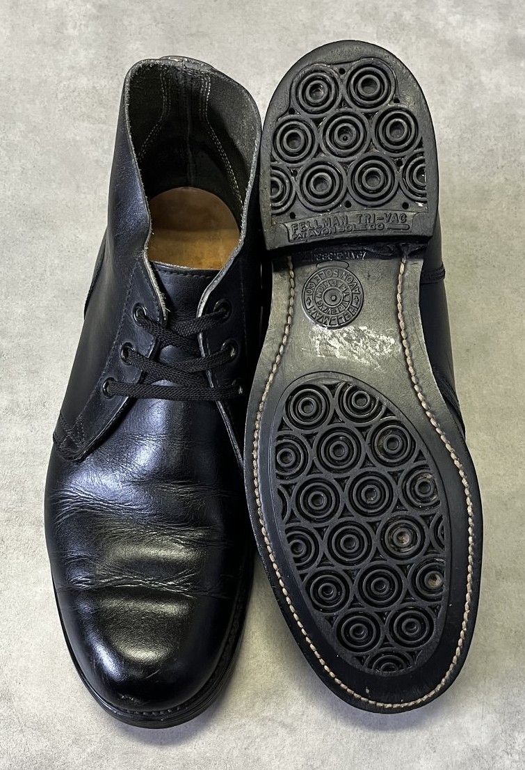 画像: 60'S アメリカ軍 US NAVY "BELLEVILLE SHOE MFG CO製" 3アイレット スチール無し レザー チャッカブーツ (VINTAGE)