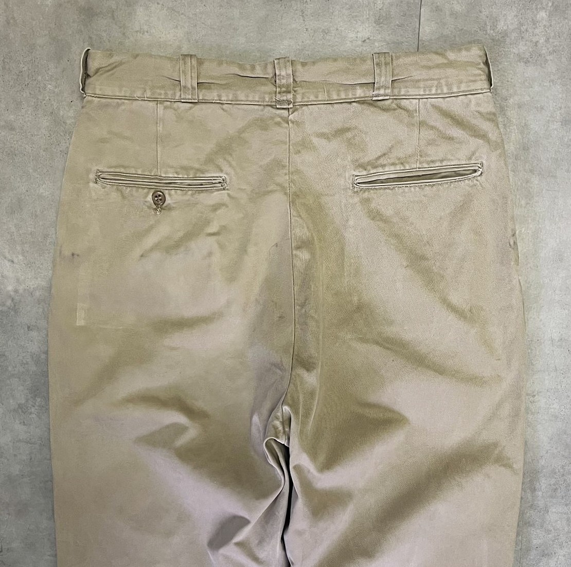 画像: 60'S アメリカ軍 US ARMY コットン100% チノパンツ RAPIDブラスジップ (VINTAGE)