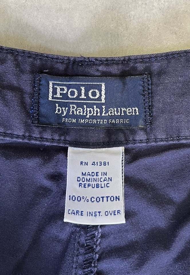 画像2: 90'S RALPH LAUREN "THE CLASSIC GOLF PANT" ツープリーツ チノパンツ ネイビー (VINTAGE)