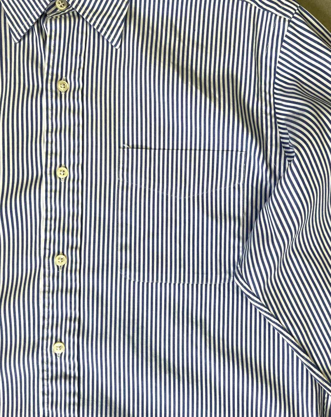 画像: 90'S RALPH LAUREN "ANDREW" ピンオックス レギュラーカラーシャツ ストライプ (VINTAGE)