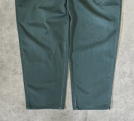 画像: 90'S RALPH LAUREN "クレストロゴ" ツープリーツ チノパンツ グリーン USA製 (VINTAGE)