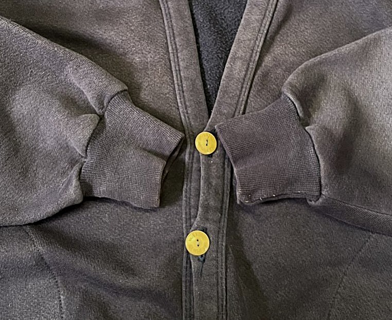 画像: 80'S LL Bean by RUSSELL ATHLETIC スウェットカーディガン ナス紺 USA製 (VINTAGE)