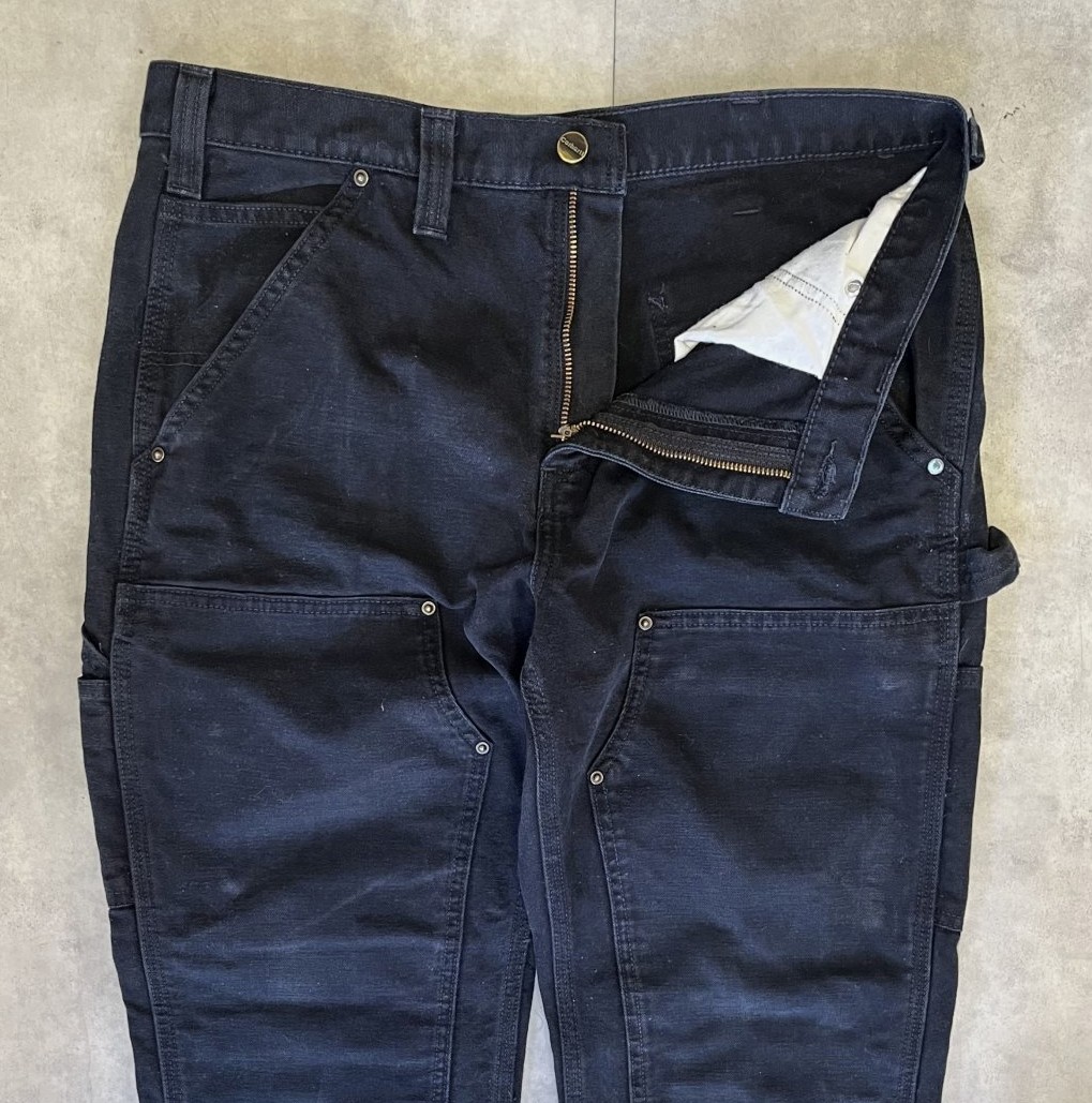 画像: CARHARTT ダブルニー ダック ペインターパンツ ブラック W34L30 (VINTAGE)