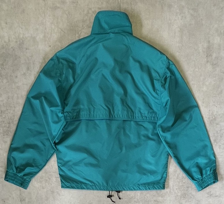 画像4: 90'S LL Bean ナイロン バギーズジャケット グリーン/ブルー USA製 (VINTAGE)