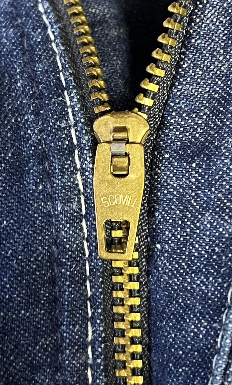 画像3: 80'S BIG SMITH デニム ペインターパンツ SCOVILLジップ W38L29 インディゴ USA製 (VINTAGE)