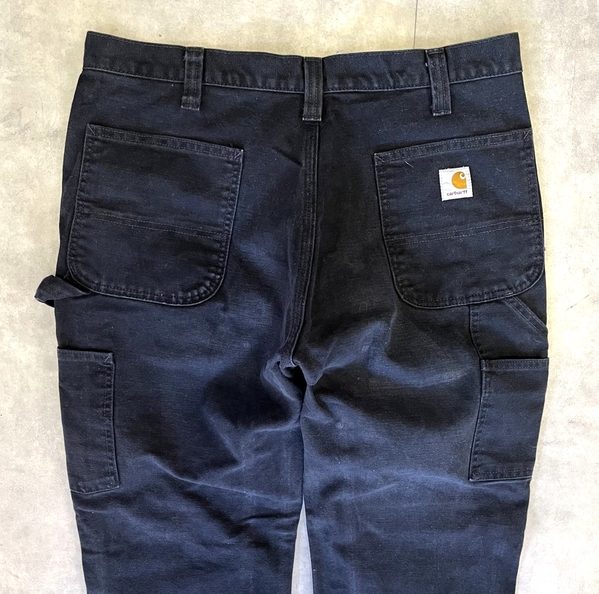 画像: CARHARTT ダブルニー ダック ペインターパンツ ブラック W34L30 (VINTAGE)
