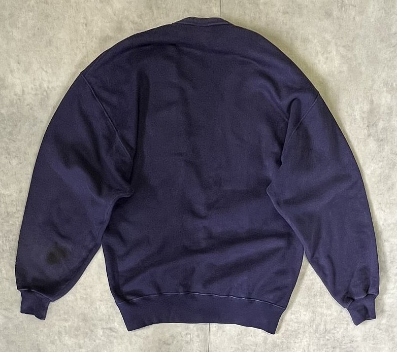 画像3: 80'S LL Bean by RUSSELL ATHLETIC スウェットカーディガン ナス紺 USA製 (VINTAGE)