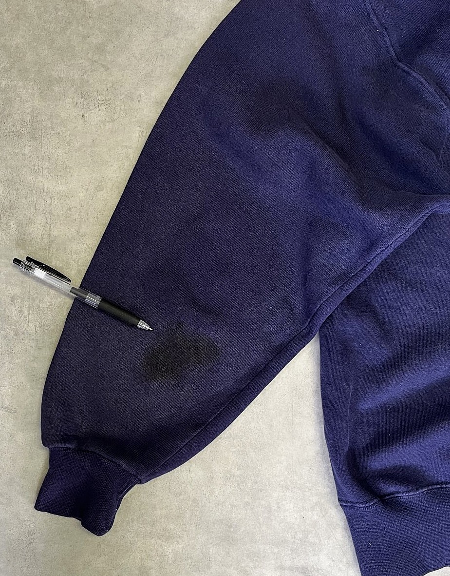 画像4: 80'S LL Bean by RUSSELL ATHLETIC スウェットカーディガン ナス紺 USA製 (VINTAGE)