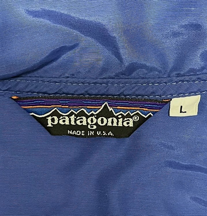 画像2: 80'S PATAGONIA 旧タグ ナイロン アノラックジャケット ブルー USA製 (VINTAGE)