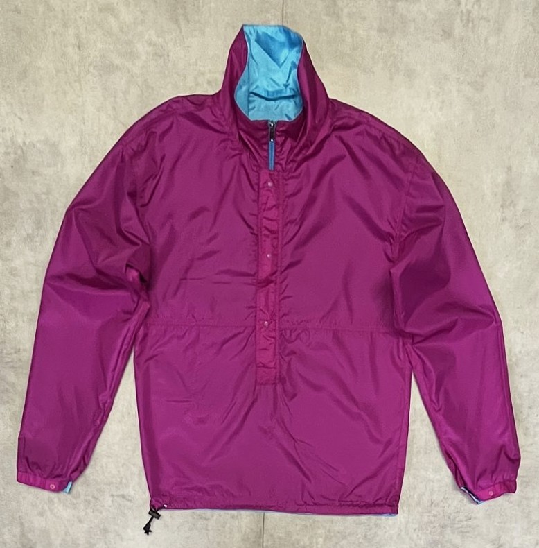 画像4: 90'S PATAGONIA 旧タグ "LIGHTWEIGHT REVERSIBLE WINDBREAKER" リバーシブル ナイロンジャケット ライトブルー/パープル (VINTAGE)