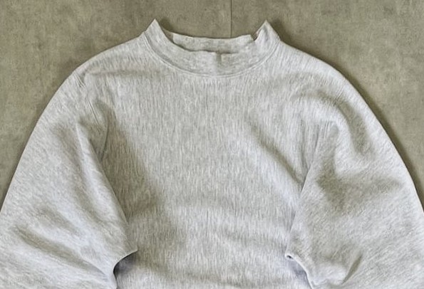 画像: 80'S CHAMPION x LANDS' END 三角タグ 目無し リバースウィーブ 無地 ヘザーグレー USA製 (VINTAGE)