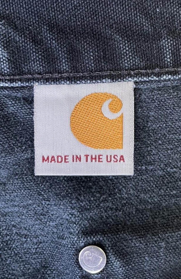 画像2: CARHARTT ダブルニー ダック ペインターパンツ フェードブラック USA製 (VINTAGE)