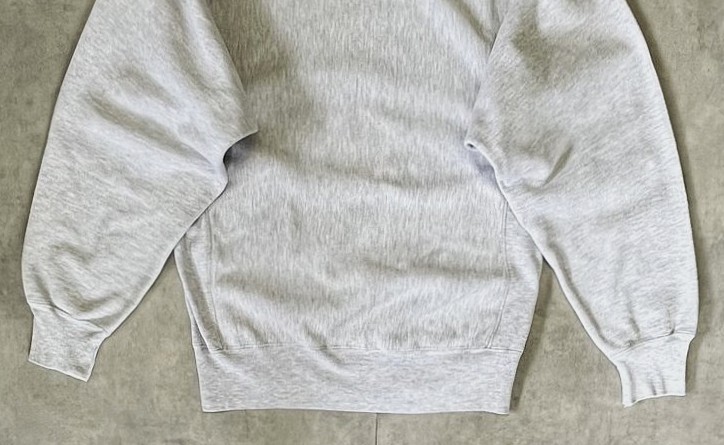 画像: 80'S CHAMPION x LANDS' END 三角タグ 目無し リバースウィーブ 無地 ヘザーグレー USA製 (VINTAGE)