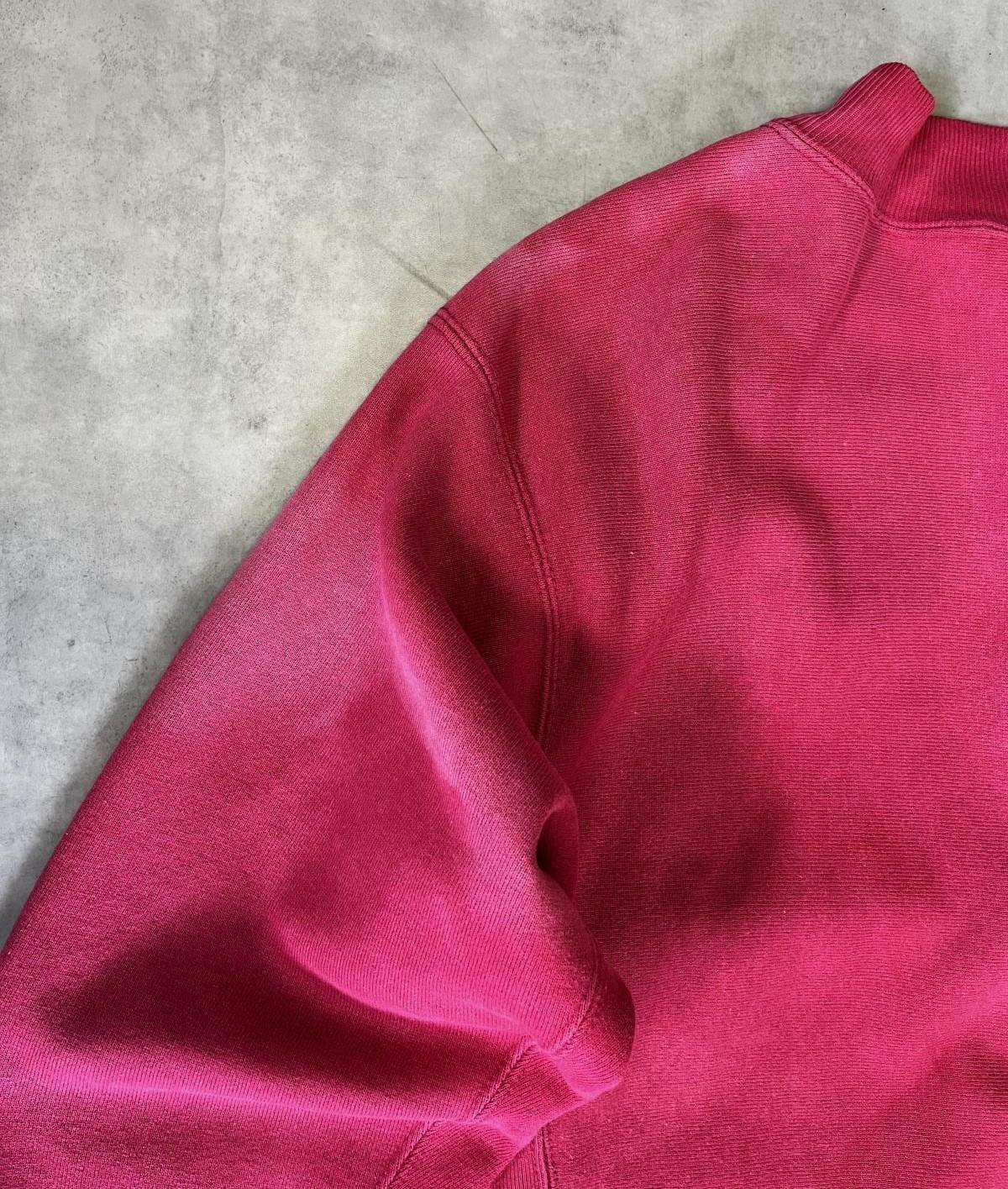 画像4: 90'S CHAMPION 刺繍タグ リバースウィーブ スナップボタン カーディガン フェードレッド USA製 (VINTAGE)