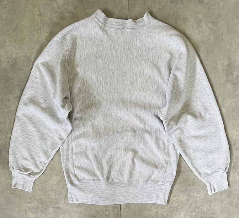 画像4: 80'S CHAMPION x LANDS' END 三角タグ 目無し リバースウィーブ 無地 ヘザーグレー USA製 (VINTAGE)